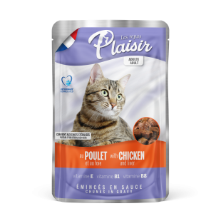 Plaisir cat kuřecí + játra 100g